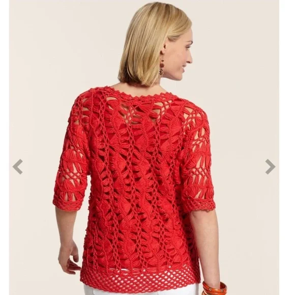 Chico’s Kenzie Macrame size 1 beach cover up - Picture 7 of 7